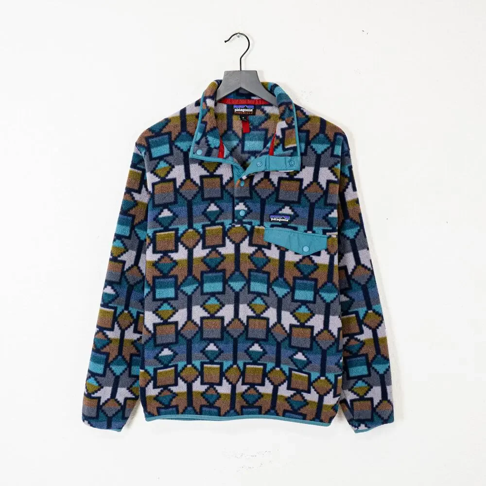 Patagonia Synchilla Snap-T Fleece Pullover Cedar Mesa New Navy size Medium